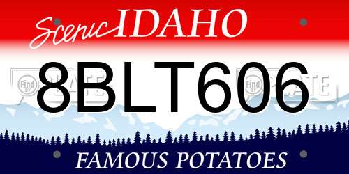 8BLT606 Idaho License Plate