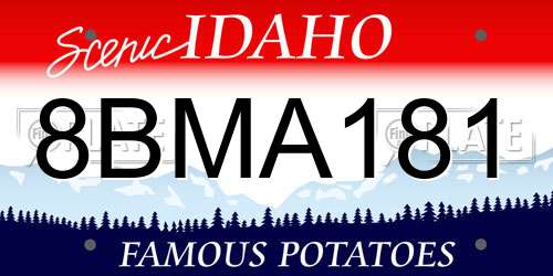 8BMA181 Idaho License Plate
