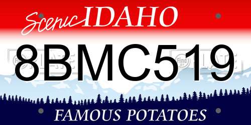 8BMC519 Idaho License Plate