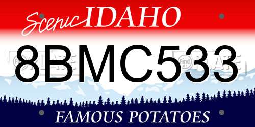 8BMC533 Idaho License Plate