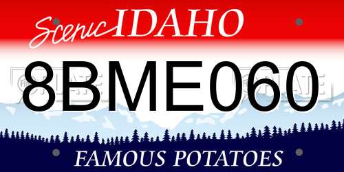 8BME060 Idaho License Plate
