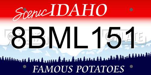 8BML151 Idaho License Plate