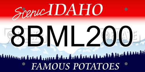8BML200 Idaho License Plate