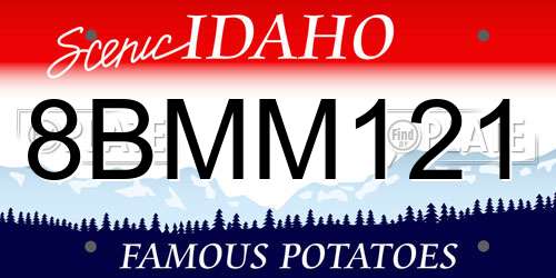 8BMM121 Idaho License Plate