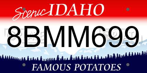 8BMM699 Idaho License Plate
