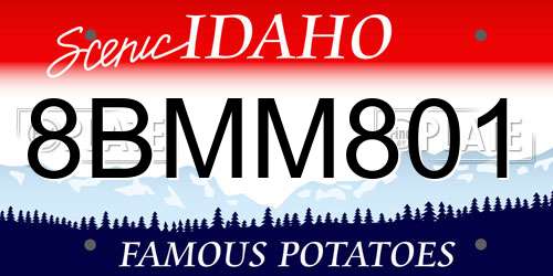 8BMM801 Idaho License Plate