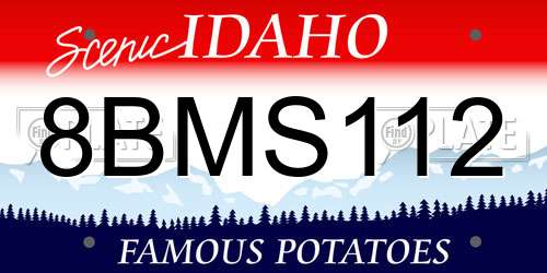 8BMS112 Idaho License Plate