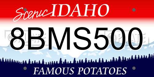 8BMS500 Idaho License Plate