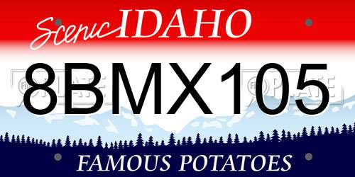 8BMX105 Idaho License Plate