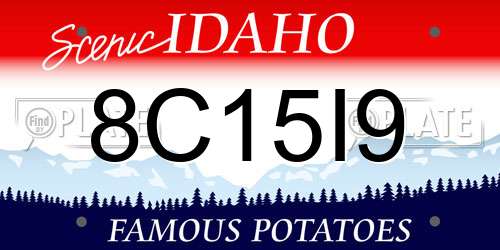 8C15I9 Idaho License Plate