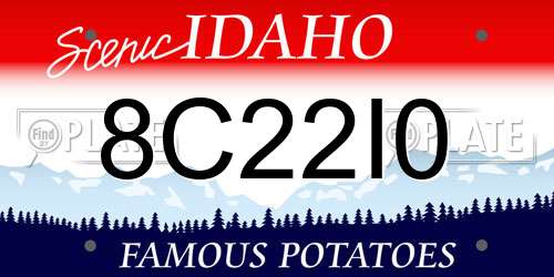 8C22I0 Idaho License Plate