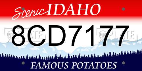 8CD7177 Idaho License Plate