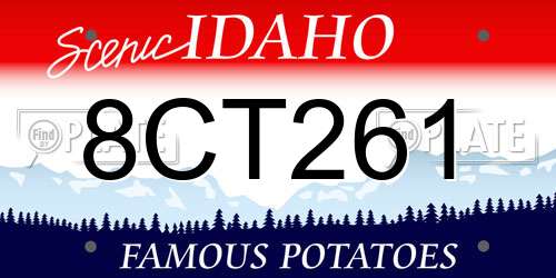 8CT261 Idaho License Plate