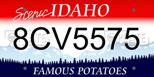 8CV5575 Idaho License Plate