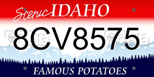 8CV8575 Idaho License Plate