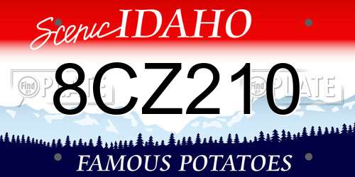 8CZ210 Idaho License Plate