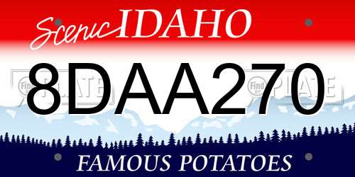 8DAA270 Idaho License Plate