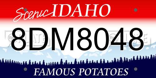 8DM8048 Idaho License Plate