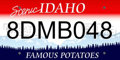 8DMB048 Idaho License Plate