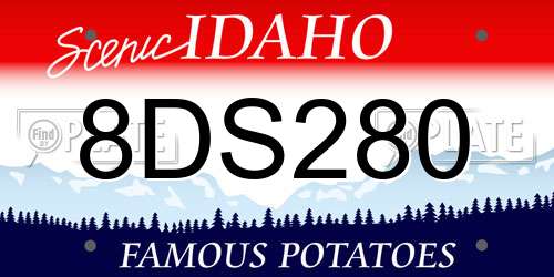 8DS280 Idaho License Plate