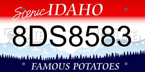 8DS8583 Idaho License Plate