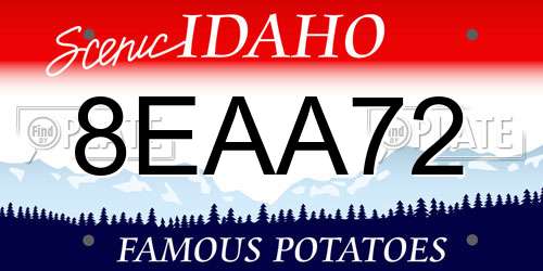 8EAA72 Idaho License Plate