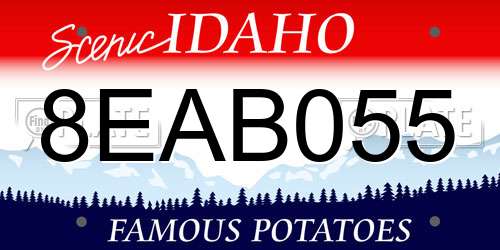 8EAB055 Idaho License Plate
