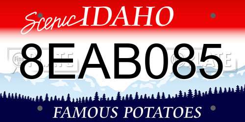8EAB085 Idaho License Plate