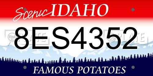 8ES4352 Idaho License Plate