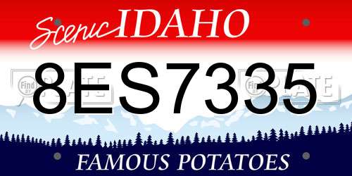 8ES7335 Idaho License Plate