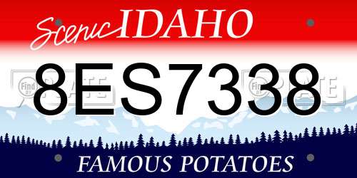 8ES7338 Idaho License Plate