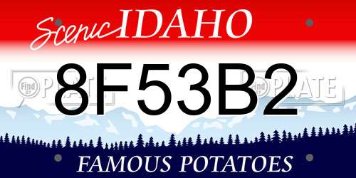 8F53B2 Idaho License Plate
