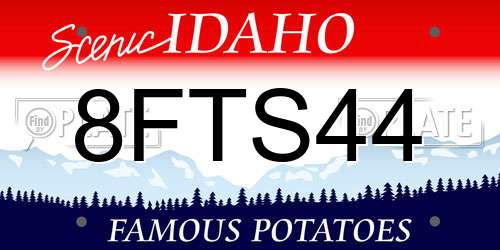 8FTS44 Idaho License Plate