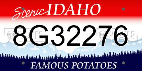 8G32276 Idaho License Plate