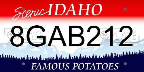8GAB212 Idaho License Plate