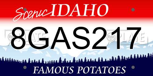 8GAS217 Idaho License Plate