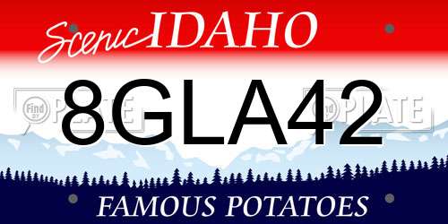8GLA42 Idaho License Plate