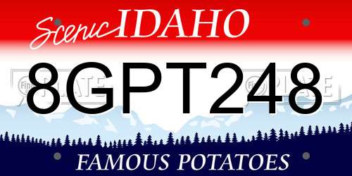 8GPT248 Idaho License Plate
