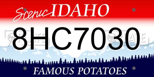 8HC7030 Idaho License Plate