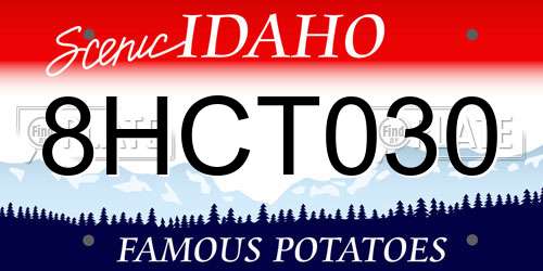 8HCT030 Idaho License Plate