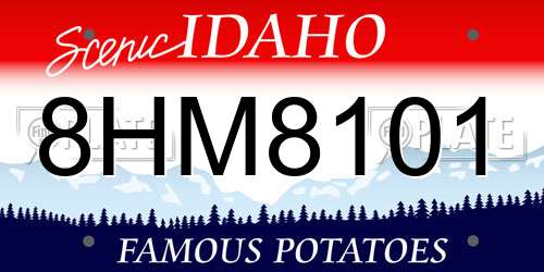 8HM8101 Idaho License Plate
