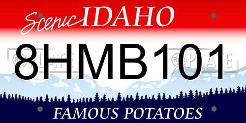 8HMB101 Idaho License Plate
