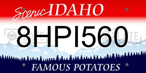 8HPI560 Idaho License Plate