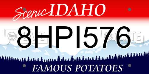 8HPI576 Idaho License Plate