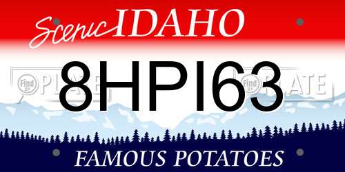 8HPI63 Idaho License Plate