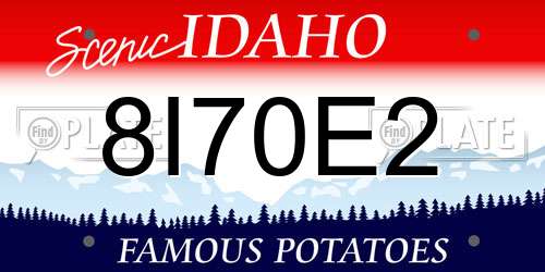 8I70E2 Idaho License Plate