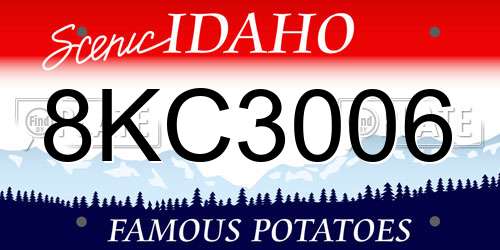 8KC3006 Idaho License Plate