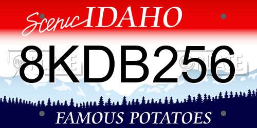 8KDB256 Idaho License Plate
