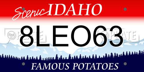8LEO63 Idaho License Plate
