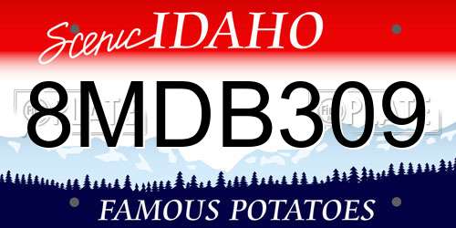 8MDB309 Idaho License Plate